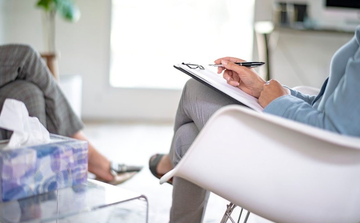 Businesswoman holding a personal notebook